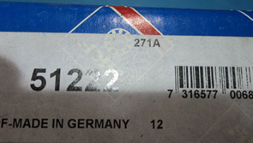 SKF 51222 thrust bearings